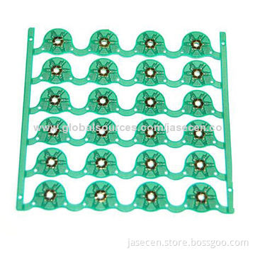 Hard gold PCB with copper of 1OZ and green solder mask